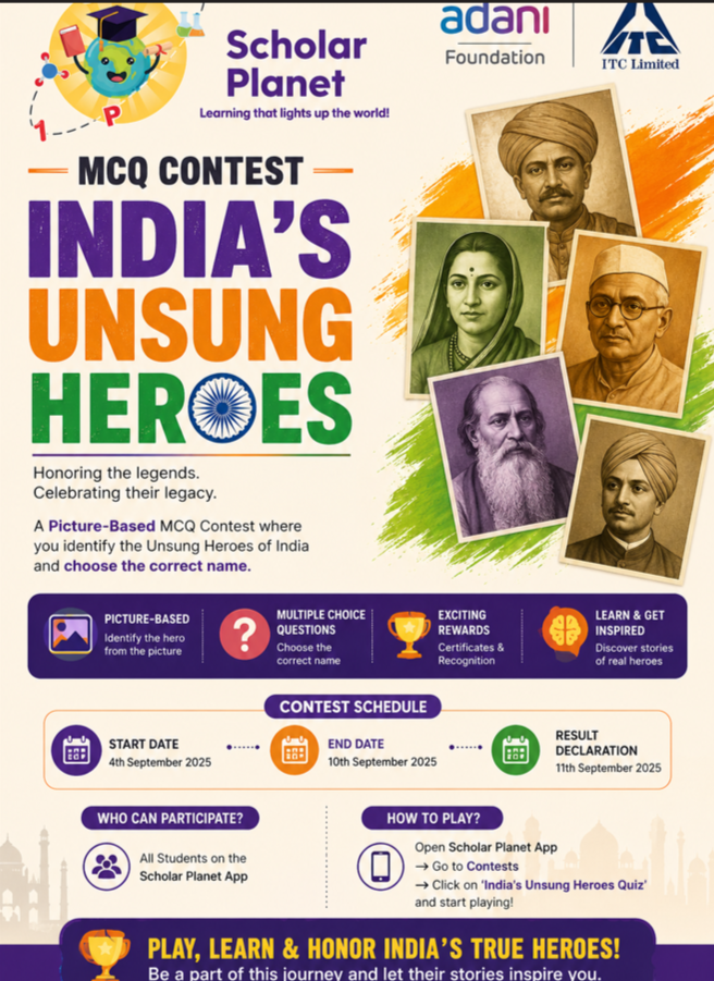 India Unsung Heroes MCQ Contest